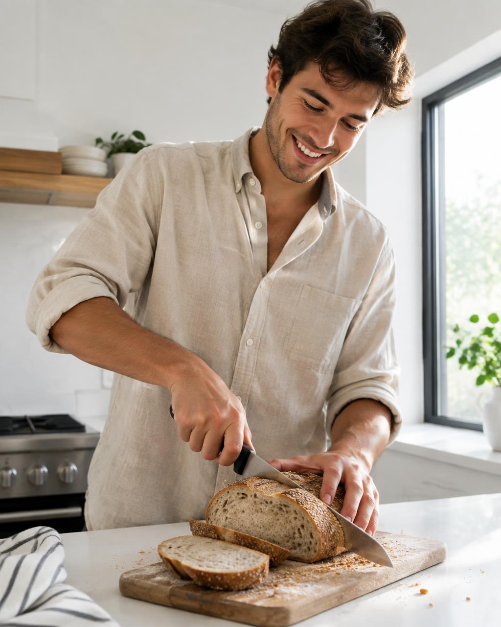 Fresh homemade bread